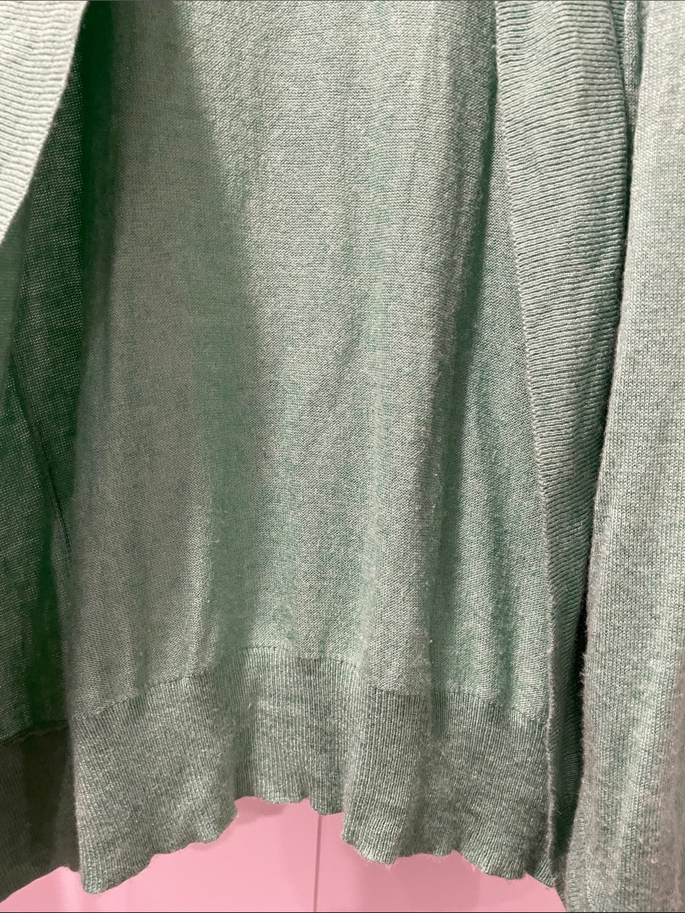 Merona Light Mint Green Open-Front Women's Cardigan - size large - Picture 2 of 5